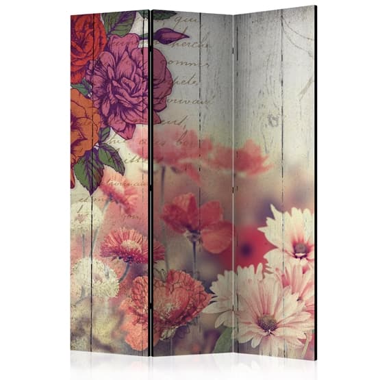 Rumsavdelare - Vintage Flowers - 3 Delar