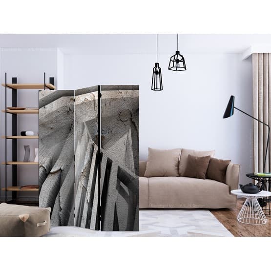 Rumsavdelare - Beton 3D - 3 Delar