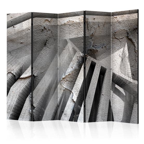 Rumsavdelare - Beton 3D II - 5 Delar
