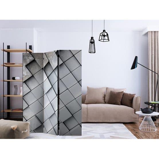 Rumsavdelare - Gray Background 3D - 3 Delar