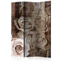 Miniatyrbild 1 av 4: Rumsavdelare - Old Wood & Roses - 3 Delar