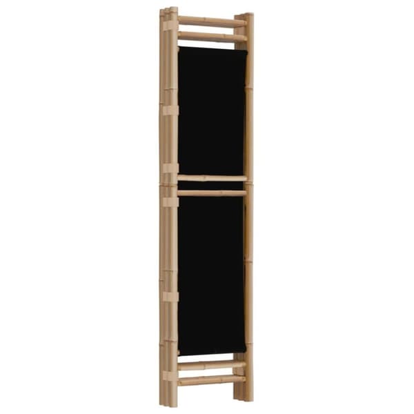 vidaXL 3-panels rumdeler 120 cm foldbar bambus og kanvas