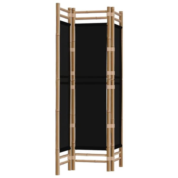 vidaXL Sammenleggbar romdeler 3 paneler 120 cm bambus og lerret