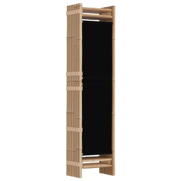 vidaXL Sammenleggbar romdeler 6 paneler 240 cm bambus og lerret