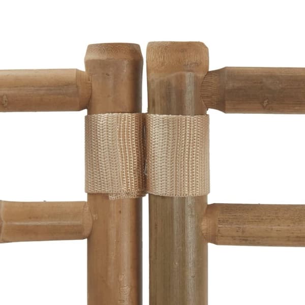vidaXL Sammenleggbar romdeler 6 paneler 240 cm bambus og lerret