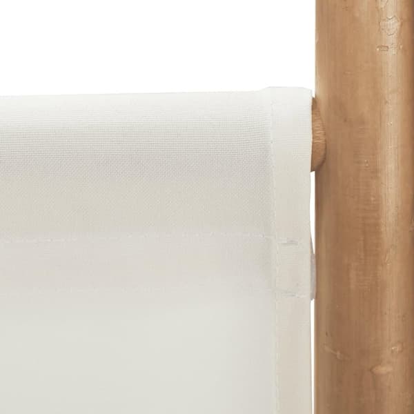 vidaXL 4-panels rumdeler 160 cm foldbar bambus og kanvas