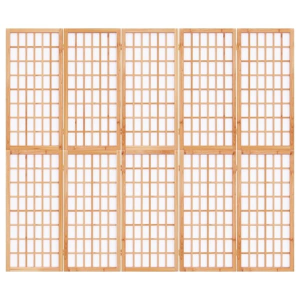 vidaXL 5-panels rumdeler 200x170 cm foldbar japansk stil