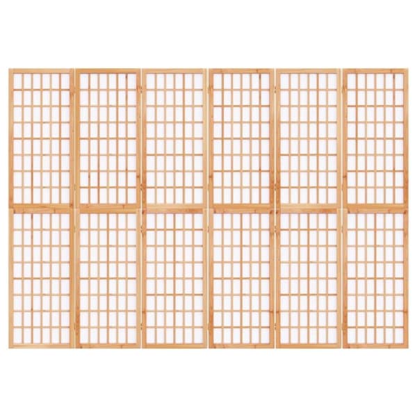 vidaXL 6-panels rumdeler 240x170 cm foldbar japansk stil