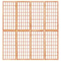 Miniatyrbillede 2 af 7: vidaXL 4-panels rumdeler 160x170 cm foldbar japansk stil