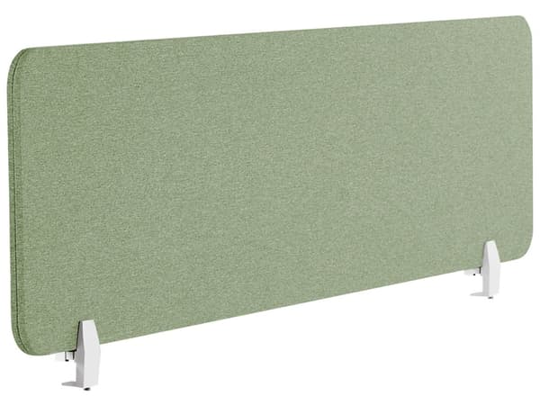 Skillevegg Grønn 160 x 40 cm Stoffdeksel Modulære monteringsklemmer Hjemmekontor