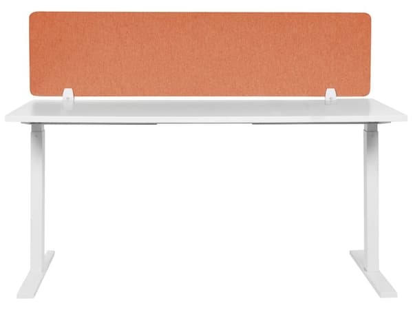 Skillevegg Rød 160 x 40 cm Stoffdeksel Modulære monteringsklemmer Hjemmekontor