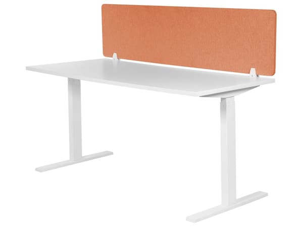 Skillevegg Rød 160 x 40 cm Stoffdeksel Modulære monteringsklemmer Hjemmekontor