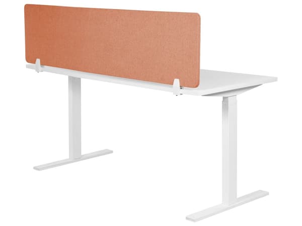 Skillevegg Rød 160 x 40 cm Stoffdeksel Modulære monteringsklemmer Hjemmekontor