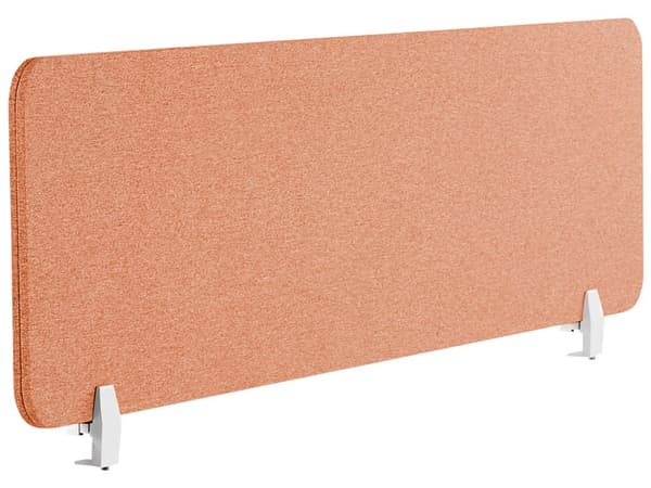 Skillevegg Rød 160 x 40 cm Stoffdeksel Modulære monteringsklemmer Hjemmekontor