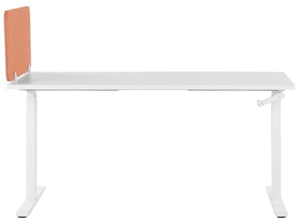 Skillevegg Rød 80 x 40 cm Stoffdeksel Modulære monteringsklemmer Hjemmekontor