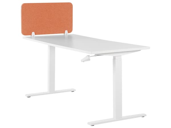 Skillevegg Rød 80 x 40 cm Stoffdeksel Modulære monteringsklemmer Hjemmekontor