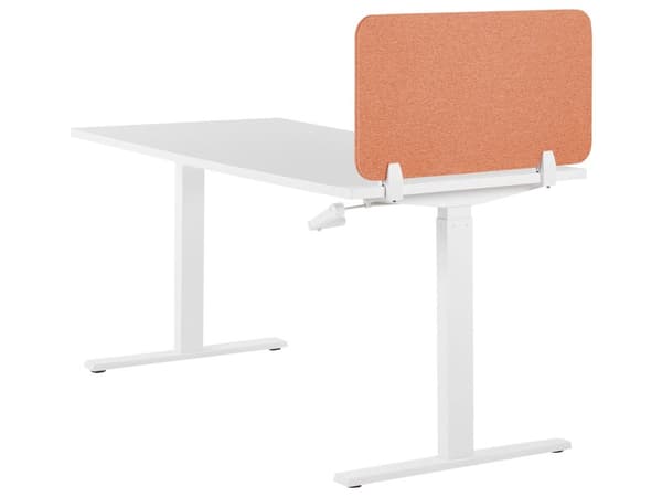 Skillevegg Rød 80 x 40 cm Stoffdeksel Modulære monteringsklemmer Hjemmekontor