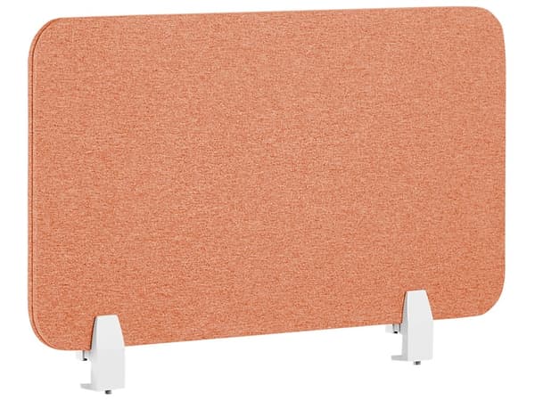 Skillevegg Rød 80 x 40 cm Stoffdeksel Modulære monteringsklemmer Hjemmekontor