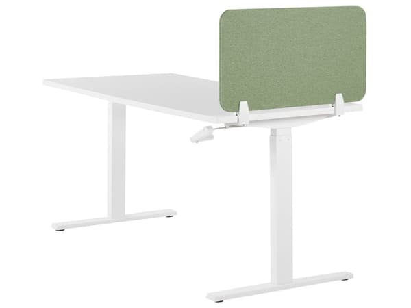 Skillevegg Grønn Stoffskjerm 72 x 40 cm Modulære Monteringsklemmer Hjemmekontor
