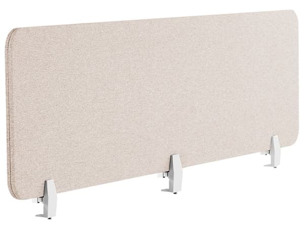Skillevegg Beige 180 x 40 cm Stoffdeksel Modulære monteringsklemmer Hjemmekontor