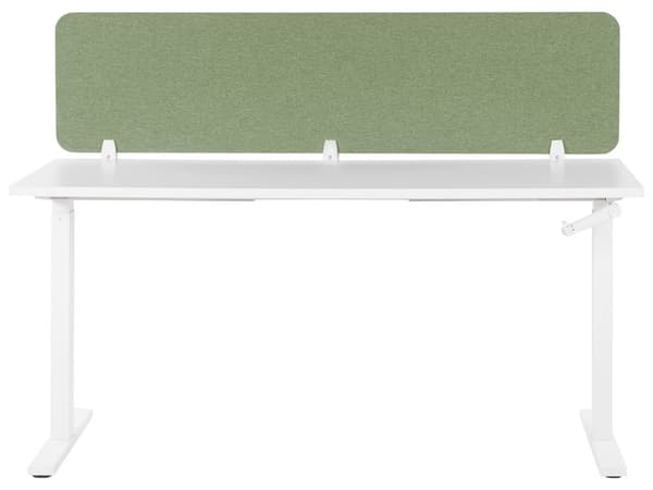 Skillevegg Grønn 180 x 40 cm Stoffdeksel Modulære monteringsklemmer Hjemmekontor