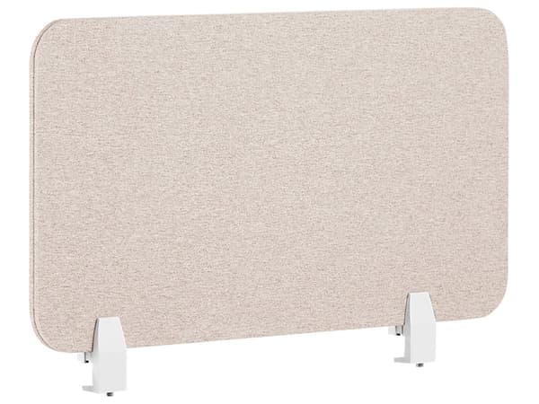 Skillevegg Beige Stoffskjerm 72 x 40 cm Modulære Monteringsklemmer Hjemmekontor