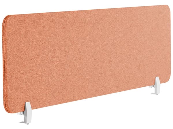 Skillevegg Rød 130 x 40 cm Stoffdeksel Modulære monteringsklemmer Hjemmekontor