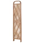 Pikkukuva 5 / 9: Tilanjakaja luonnonväri 106 x 180 cm rottinki 3 paneelia kokoontaitettava boho-tyyli