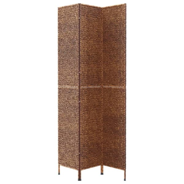 vidaXL Romdeler 3 paneler brun 122x180 cm vannhyasint