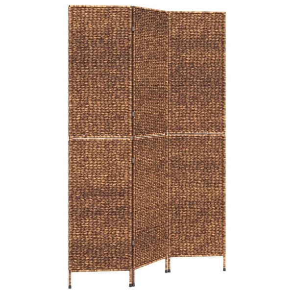 vidaXL Romdeler 3 paneler brun 122x180 cm vannhyasint