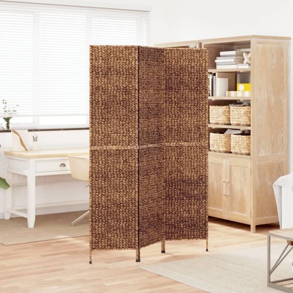 vidaXL Romdeler 3 paneler brun 122x180 cm vannhyasint