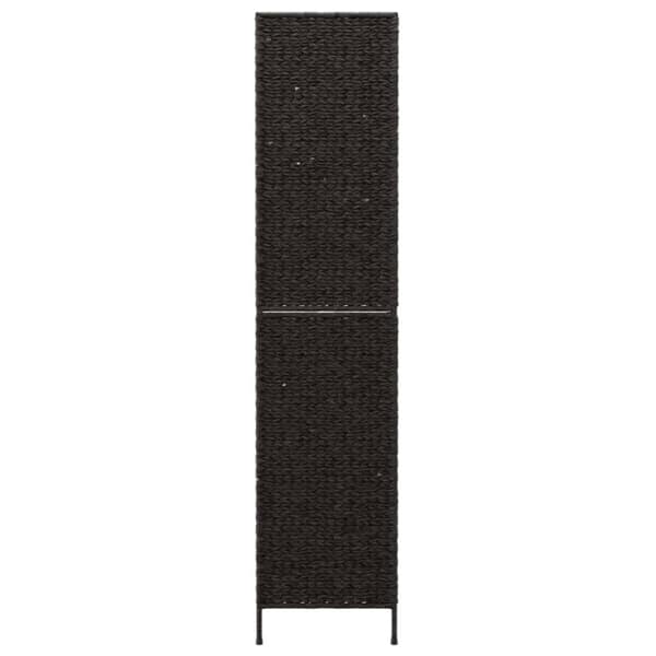 vidaXL rumdeler med 4 paneler 163x180 cm vandhyacint sort