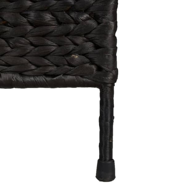 vidaXL rumdeler med 4 paneler 163x180 cm vandhyacint sort