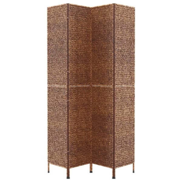 vidaXL Romdeler 4 paneler brun 163x180 cm vannhyasint