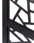 Miniatyrbild 8 av 10: Rumsavdelare Svart Paulownia Trä MDF 4 Paneler Fällbar Dekorativ Skärm Partition Vardagsrum Sovrum Traditionell Modern Design