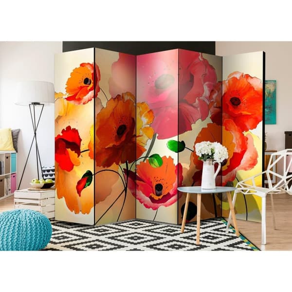 Rumsavdelare / Skärmvägg - Velvet Poppies II
