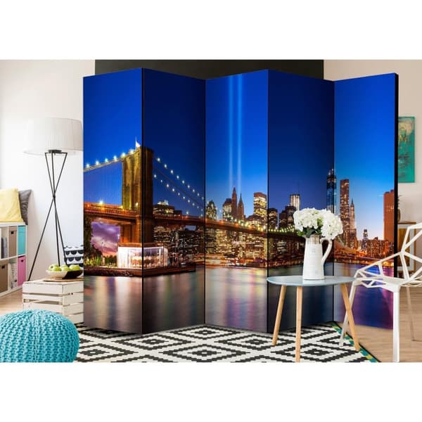 Rumsavdelare / Skärmvägg - Blue New York II