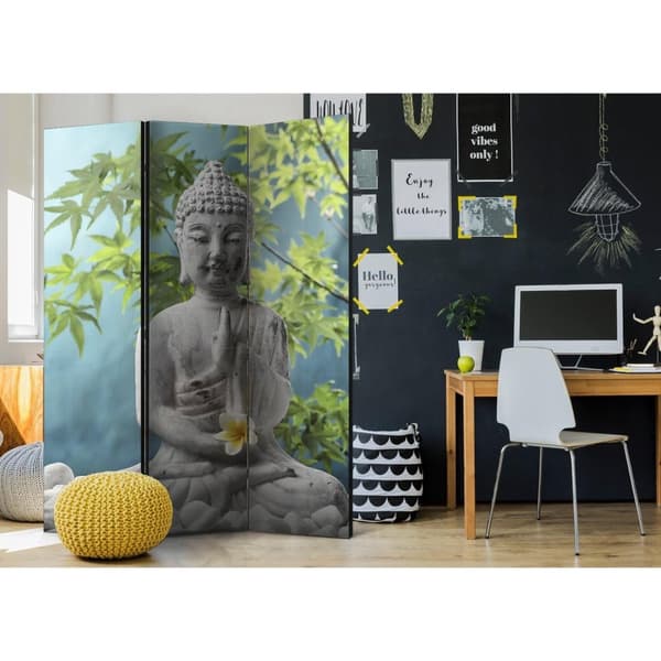 Rumsavdelare / Skärmvägg - Meditating Buddha