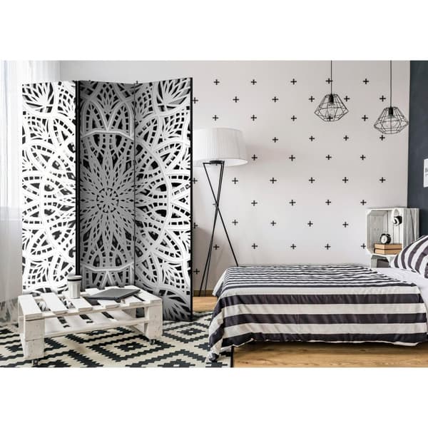 Rumsavdelare / Skärmvägg - White Mandala