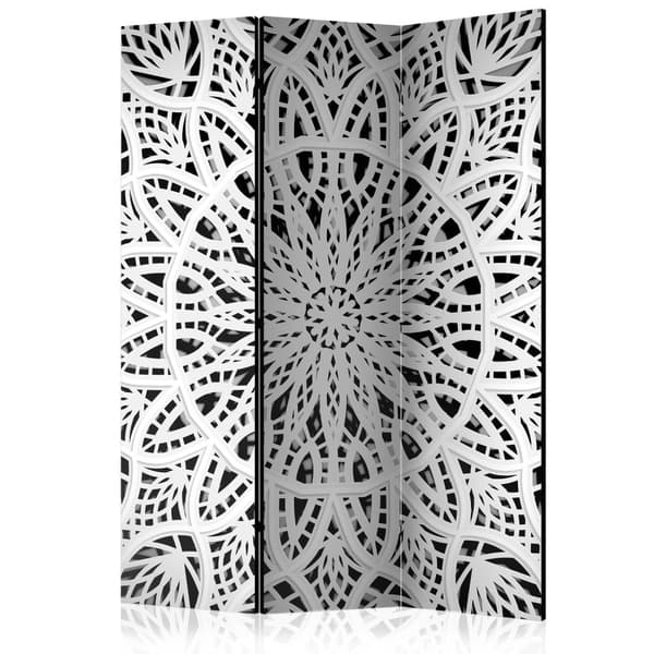 Rumsavdelare / Skärmvägg - White Mandala 135x172