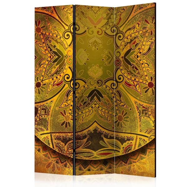 Rumsavdelare / Skärmvägg - Mandala: Golden Power 135x172