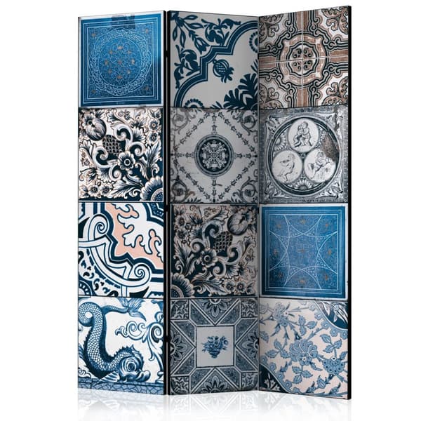 Rumsavdelare / Skärmvägg - Blue Arabesque