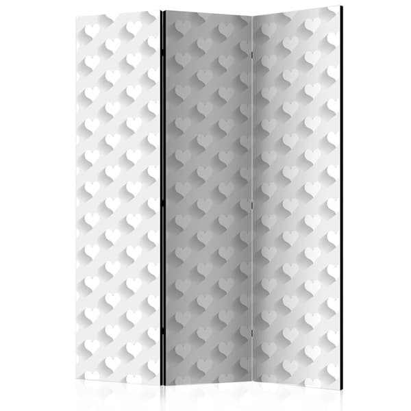 Rumsavdelare / Skärmvägg - Grey Hearts 135x172