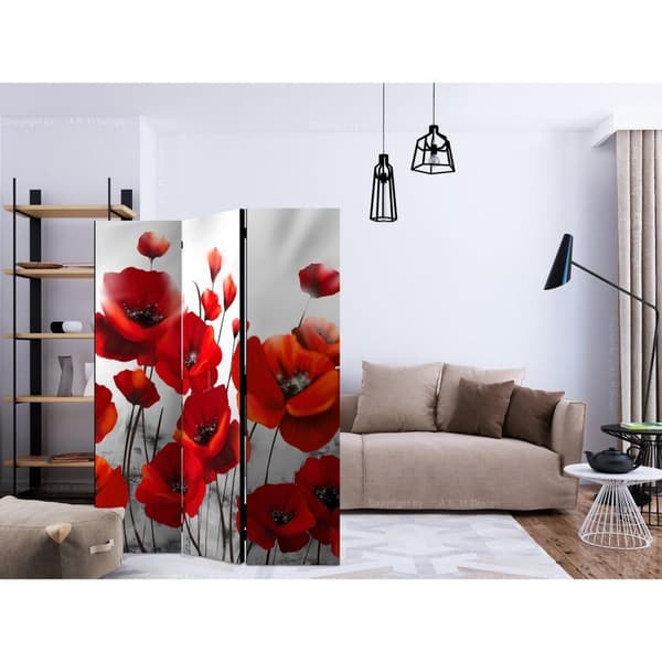 Rumsavdelare / Skärmvägg - Poppies in the Moonlight