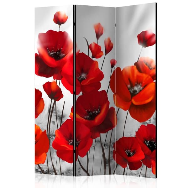 Rumsavdelare / Skärmvägg - Poppies in the Moonlight