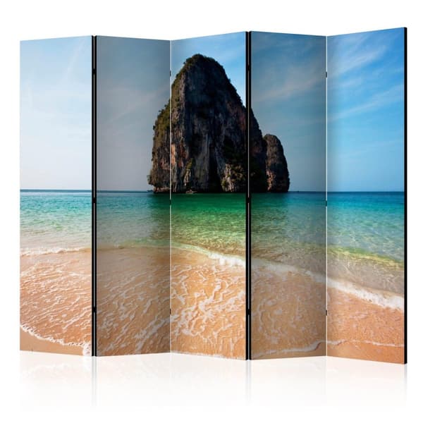 Rumsavdelare / Skärmvägg - Rock formation by shoreline, Andaman Sea, Thailand II 225x172