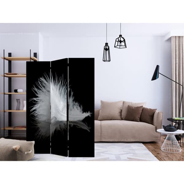 Rumsavdelare / Skärmvägg - White feather