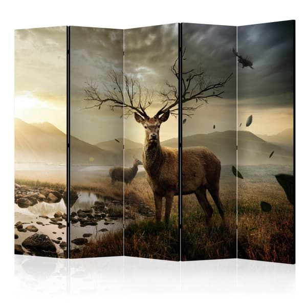 Rumsavdelare / Skärmvägg - Deers by mountain stream II 225x172