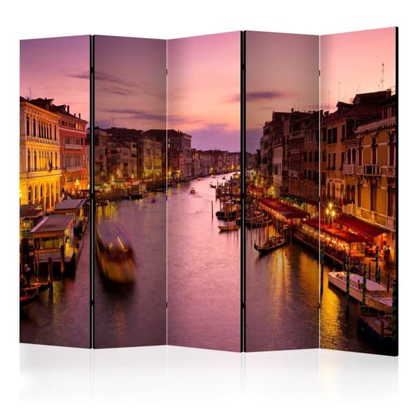 Rumsavdelare / Skärmvägg - City of lovers, Venice by night II 225x172