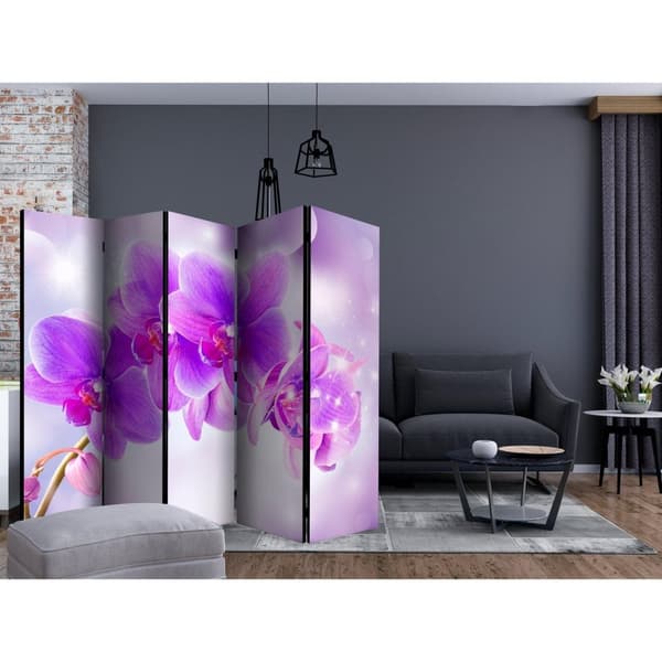 Rumsavdelare / Skärmvägg - Purple Orchids II